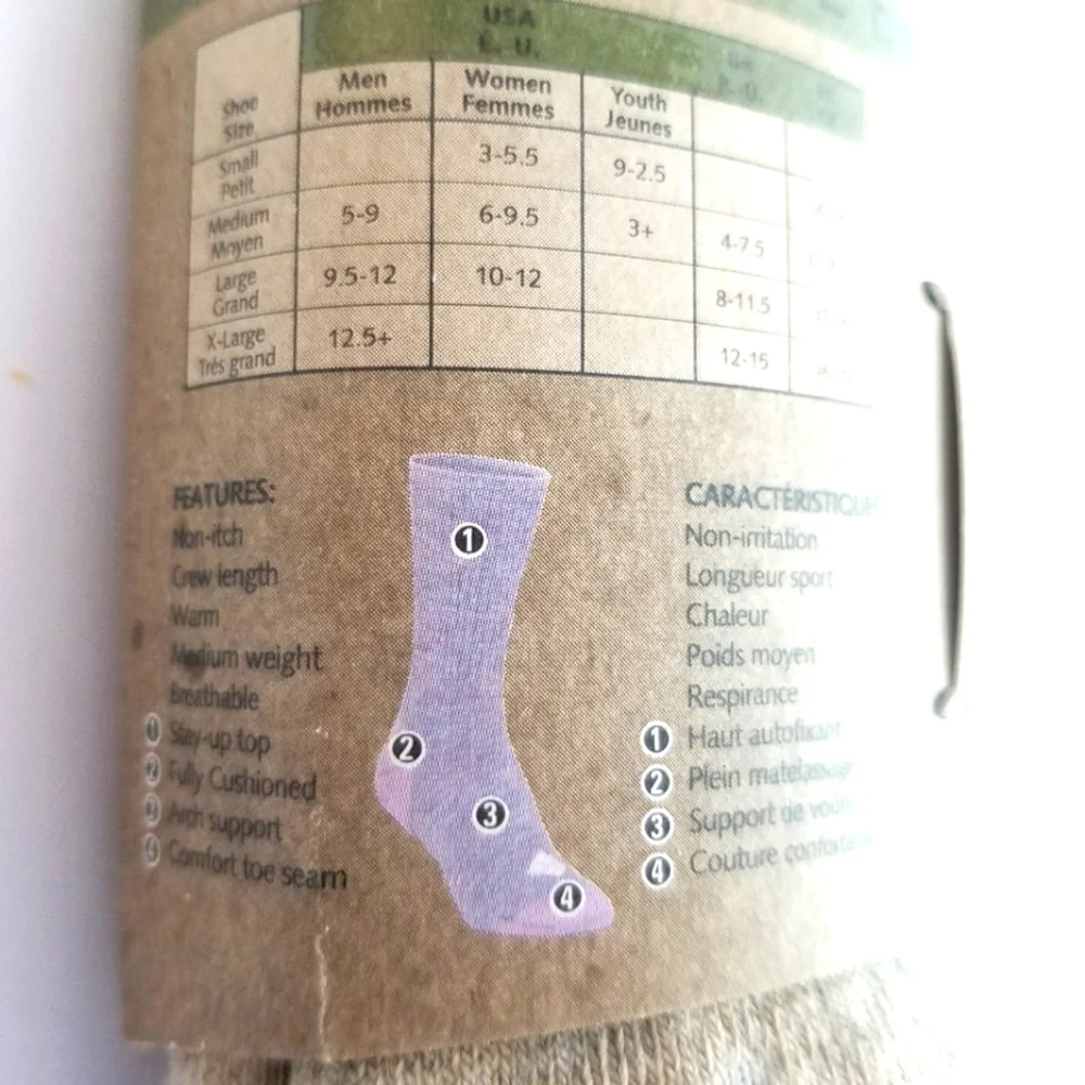 Columbia Cascade Crest Crew Socks L
